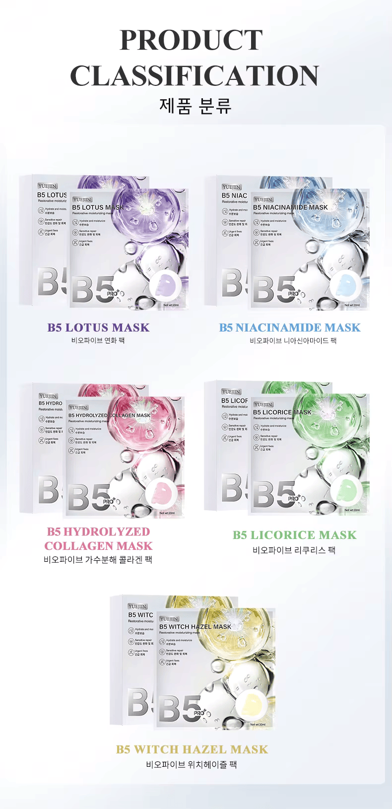 B5 Mask Series – Complete Skincare in One Box
